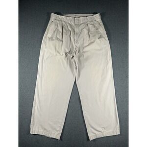 B.P Britches Vintage Pleated Khaki Chino Pants Size 34-L